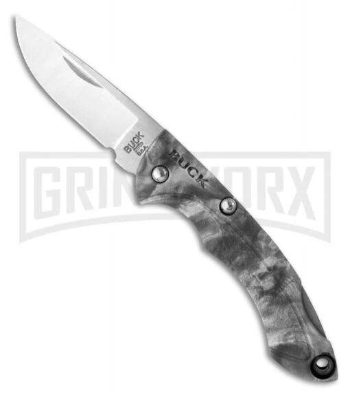 Buck Knives Buck Nano Bantam Reaper Black Folding Knife - Satin Plain -AKC Knife Shop buck knives folder nano bantam 0283cms13 b large