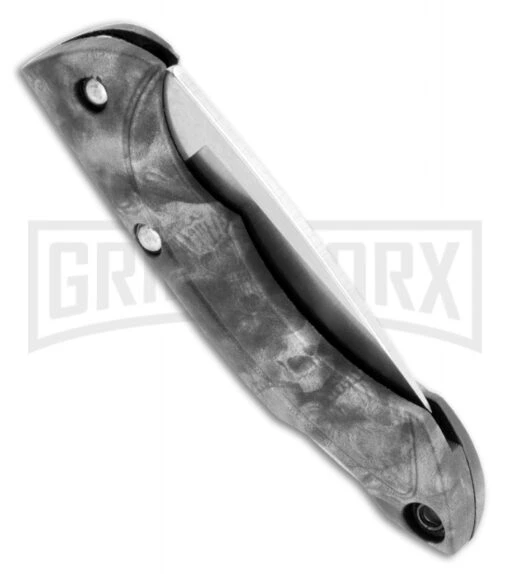 Buck Knives Buck Nano Bantam Reaper Black Folding Knife - Satin Plain -AKC Knife Shop buck knives folder nano bantam 0283cms13 b side large