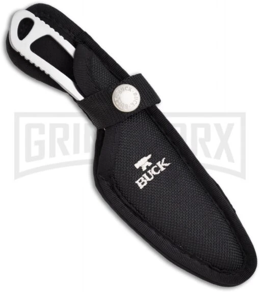 Buck Knives Buck PakLite Caper Fixed Blade Knife - Satin Plain -AKC Knife Shop buck paklite caper 0135sss b cat 3304 sheath large 1