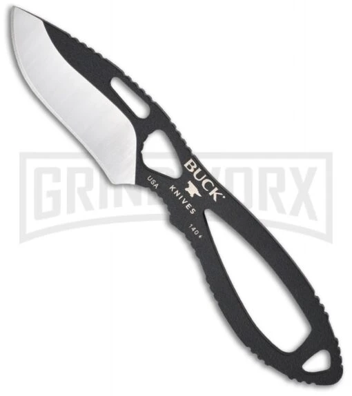 Buck Knives Buck PakLite Skinner Fixed Blade Knife - Black Plain -AKC Knife Shop buck paklite skinner 0140bks b cat3355 large