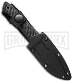 Cold Steel Pendleton Mini Hunter Black Fixed Blade Knife - Stonewash Plain -AKC Knife Shop cold steel 3v pendleton mini hunter 36lpcm sheath cm large