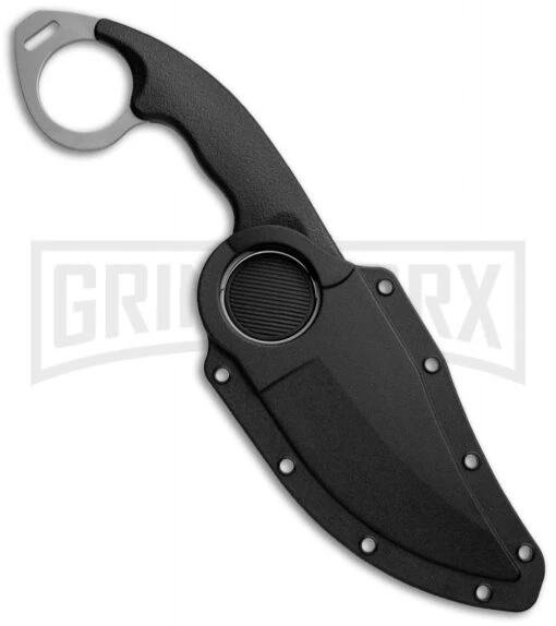 Cold Steel Double Agent II Fixed Blade Knife - Satin Serr -AKC Knife Shop cold steel double agent II sheath large