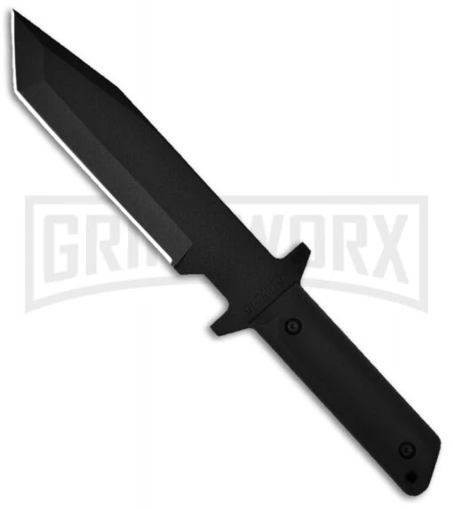 Cold Steel G.I. Tanto Fixed Blade Knife - Black Plain -AKC Knife Shop cold steel gi tanto 80pgt BHQ 6873 jr large