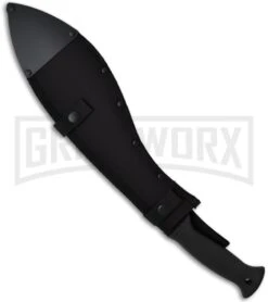 Cold Steel 13" Kukri Machete Knife - Black Plain -AKC Knife Shop cold steel kukri machete 97kms sheath large