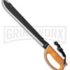 Coleman 24.5" Campground Machete Orange Rubber Fixed Blade Knife - Two-Tone -AKC Knife Shop coleman campground machete orange rubber tt BP 27574 jr large