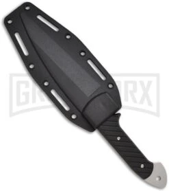 CRKT Crawford/Kasper Dragon Fixed Blade Knife - Black Plain -AKC Knife Shop crkt 2010n ck dragon sheath large