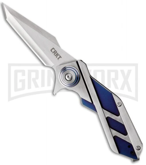 CRKT Deviation Folding Knife - Satin Plain -AKC Knife Shop crkt 2392 deviation jm large