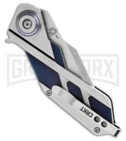 CRKT Deviation Folding Knife - Satin Plain -AKC Knife Shop crkt 2392 deviation side jm large