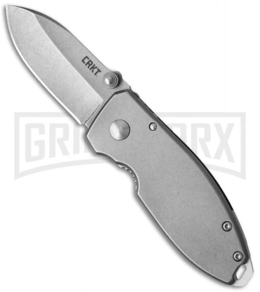 CRKT Squid Folding Knife - Stonewash Plain -AKC Knife Shop crkt 2490 burnley squid SW BHQ 27254 jr large