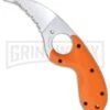 CRKT Kommer Orange Bear Claw Fixed Blade Knife - Satin Plain -AKC Knife Shop crkt 2510er orange bear claw large