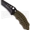 CRKT Crawford N.E.C.K. Fixed Blade Knife - Black Plain -AKC Knife Shop crkt crawford neck 2030cw large