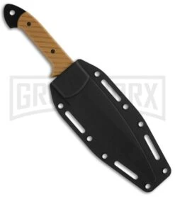 CRKT C/K Dragon Desert Tan Fixed Blade Knife - Satin Plain -AKC Knife Shop crkt fixed 2010dk c k dragon sheath large 1