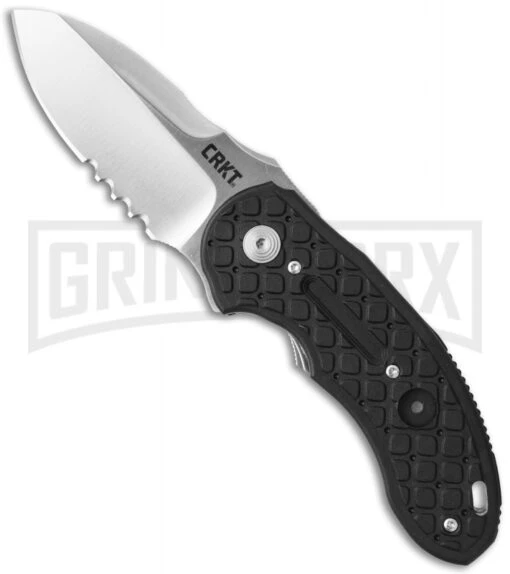 CRKT Ikoma No Time Off Folding Knife - Satin Serr -AKC Knife Shop crkt no time off 5351 large