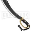 Elk Ridge Curve Black Rubber Machete 15.25" - Black Plain -AKC Knife Shop elk ridge curve machete black BP 24860 jr large