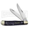 Frost Cutlery Caliber Trapper Black Pick Bone Pocket Knife -AKC Knife Shop frost cutlery caliber trapper black pick bone BP 26738 jr large