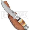 Frost Cutlery Chipaway Coyote Hunter Torched Bone Fixed Blade Knife -Satin Plain -AKC Knife Shop frost cutlery chipaway coyote hunter torched bone BP 25652 jr large