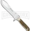 Frost Cutlery Hen & Rooster Prowler Stag Fixed Blade Knife - Mirror Plain -AKC Knife Shop frost cutlery hen and rooster prowler stag mirror BP 28153 jr large