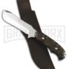 Frost Cutlery Hen & Rooster Rammed Bowie Ram's Horn Fixed Blade Knife - Satin -AKC Knife Shop frost cutlery hen and rooster rammed bowie rams horn satin BP 28137 jr large