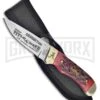 Frost Cutlery Steel Warrior Alabama 17 Champ Red Bone Fixed Blade Knife - Mirror -AKC Knife Shop frost cutlery steel warrior alabama 17 champ red bonemirror BP 27654 jr large