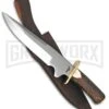 Frost Cutlery Trophy Stag Bowie Stag Antler Fixed Blade Knife - Satin Plain -AKC Knife Shop frost cutlery trophy stag antler satin BHQ 89320 jr large