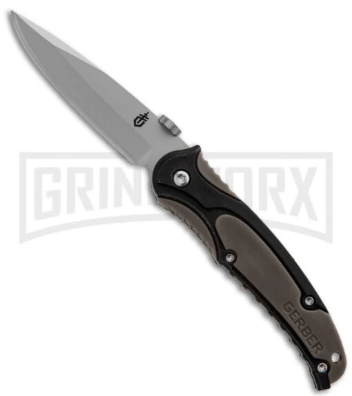 Gerber PR 2.5 Clip Folding Knife - Bead Blast Plain -AKC Knife Shop gerber essentials pr 2 5 clip 22 41579 large