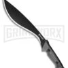 Gerber Gator Kukri Machete - Black Plain -AKC Knife Shop gerber fixed gator kukri machete black 31 002074 large