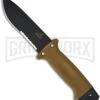 Gerber LMF II Infantry Brown Fixed Blade Combat Knife - Black Serr -AKC Knife Shop gerber lmf ii infantry brown 22 01463 large