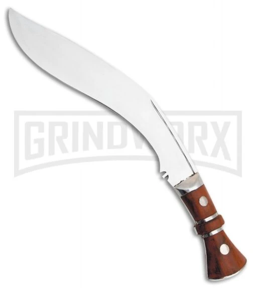 Tallen Raven Claw Kukri Stainless Steel Fixed Blade Knife - Mirror Plain -AKC Knife Shop grindworx raven claw kukri ss mirror BP 28236 jr large