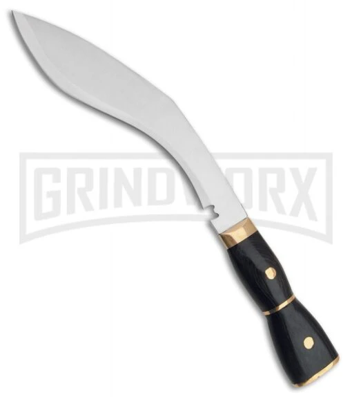 Tallen Raven Talon Black Kukri Fixed Blade Knife - Satin Plain -AKC Knife Shop grindworx raven talon black kukri satin BP 28234 jr large