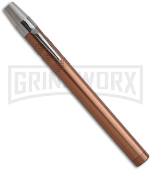 Guard Father Spike Brilliant Bronze OTF Automatic Icepick -AKC Knife Shop guardfather bronze closed large