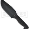 Ka-Bar Warthog Black Fixed Blade Knife - Black Plain -AKC Knife Shop ka bar 02 1278 large