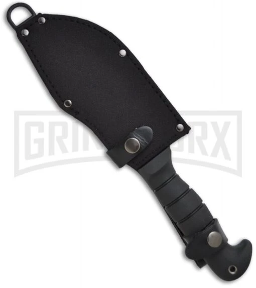 Ka-Bar Warthog Black Fixed Blade Knife - Black Plain -AKC Knife Shop ka bar 02 1278 sheath large