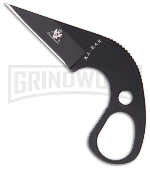 Ka-Bar TDI LDK Neck Knife - Black Plain -AKC Knife Shop ka bar tdi ldk neck boot knife large