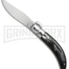 Lepre 9" Dark Horn Sicilian Picklock Filework Automatic Knife - Polish Plain -AKC Knife Shop lepre dark horn sicillian picklock filework mirror STU7 11 BP 18407 er large