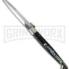 A.G.A. Campolin 12" Dark Horn Sicilian RIng Pull Automatic Knife - Bayonet -AKC Knife Shop ltd sicilian ring dark bayo large