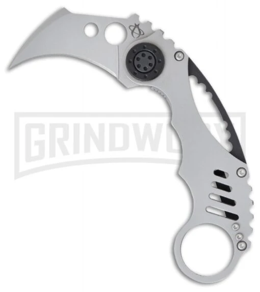 Mantis MK-3VXB Encore Folding Karambit Knife - Bead Blast Plain -AKC Knife Shop mantis knives 16184 large