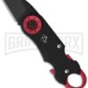 Mantis B-6 Caliper Folding Knife - Black Plain -AKC Knife Shop mantis manb6 large