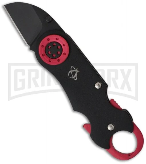 Mantis B-6 Caliper Folding Knife - Black Plain -AKC Knife Shop mantis manb6 large