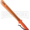 Marble's Finebite Orange 18" Sawback Machete -AKC Knife Shop marbles finebite orange 18in sawback machete BP 29199 jr large