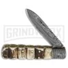 Old Forge Barlow Brown Stacked Stag Pocket Knife -AKC Knife Shop old forge barlow brown stacked stag BHQ 59215 jr large