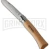 My First Opinel No. 7 Beechwood Folding Knife - Stainless Steel -AKC Knife Shop opinel folding knife my first no 7 large