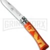 My First Opinel No. 7 Junior Lion Handle Folding Knife - Stainless Steel -AKC Knife Shop opinel no 07 orange lion cm large