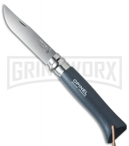 Opinel Knives Trekking No 8 Origins Slate Folding Knife - Stainless Steel -AKC Knife Shop opinel op01706 cm large