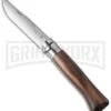 Opinel Knives No. 8 Walnut Traditional Folding Knife - Stainless Steel Plain -AKC Knife Shop opinel po00648 cm large