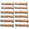 Opinel Knives No. 6, 7 & 8 Stainless Steel Folding Knife Set - 12 Piece -AKC Knife Shop opinel stainless steel beech no 6 7 8 kit large