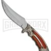 Rite Edge Gentleman Hunter Bowie Brown Fixed Blade Knife - Satin Plain -AKC Knife Shop rite edge gentleman hunter bowie brown BP 25977 jr large