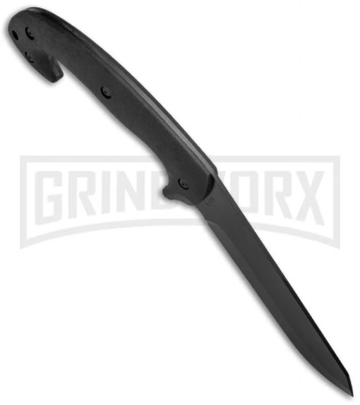 Schrade SCHF43 Frontier Black TPE Fixed Blade Knife - Black Plain -AKC Knife Shop schrade fixed schf43 BHQ 36733 jr spine large