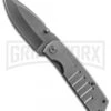 Schrade SCH304 Tactical Drop Point Folding Knife - Gray Plain -AKC Knife Shop schrade frame sch304 large