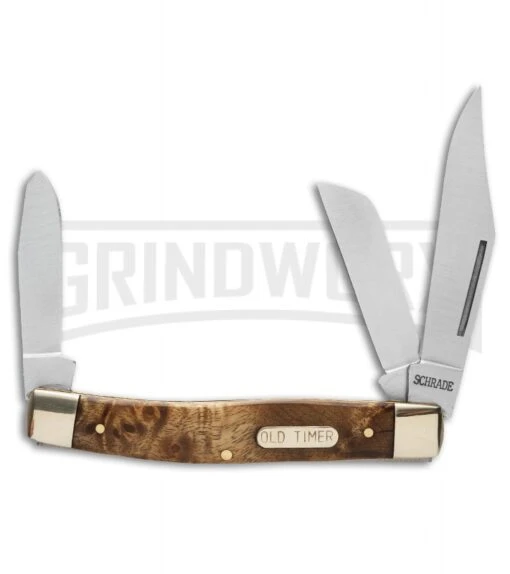 Old Timer Senior Desert Ironwood Pocket Knife -AKC Knife Shop schrade old timer 8otw large