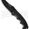 Schrade SCH211 Black Liner Lock Folding Knife - Black Plain -AKC Knife Shop schrade sch211 cm large